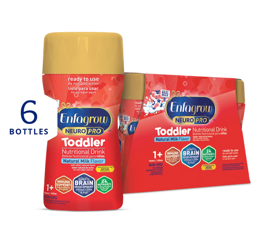 Enfagrow® NeuroPro® Toddler Nutritional Drink - Natural Milk Flavor Ready to Use - 8 fl oz (6 Bottles)